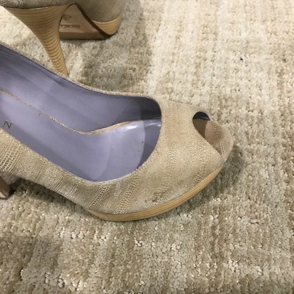 Cole Haan Mariela Platform Pumps Light Cove Size 8